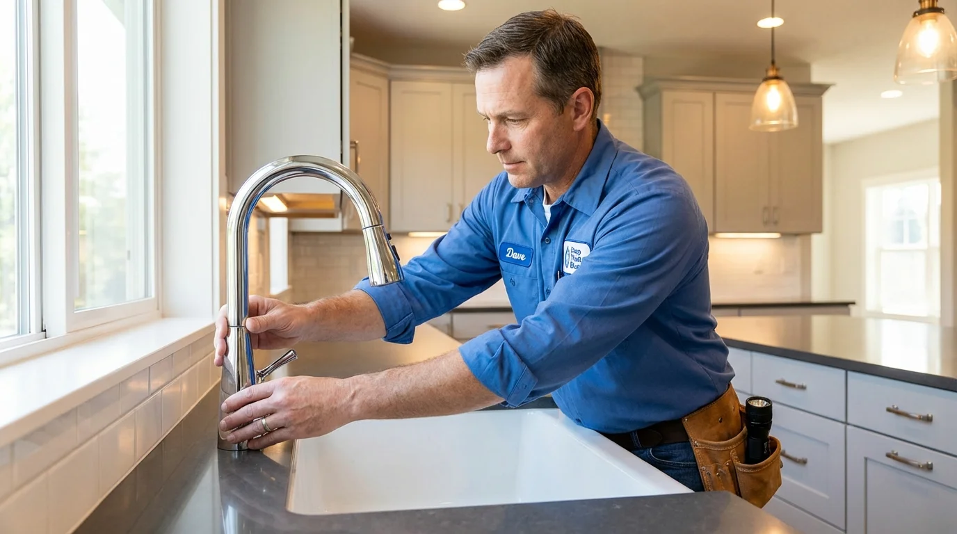 Kitchen faucet installation by Johns Plumbing LLC in Dallas